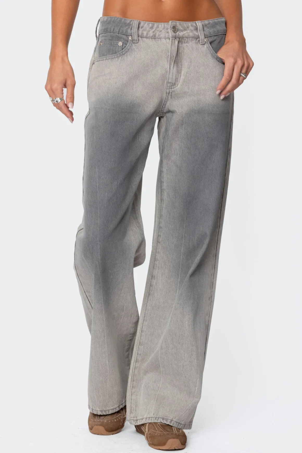 Joe Loose Fit Low Rise Washed Jeans