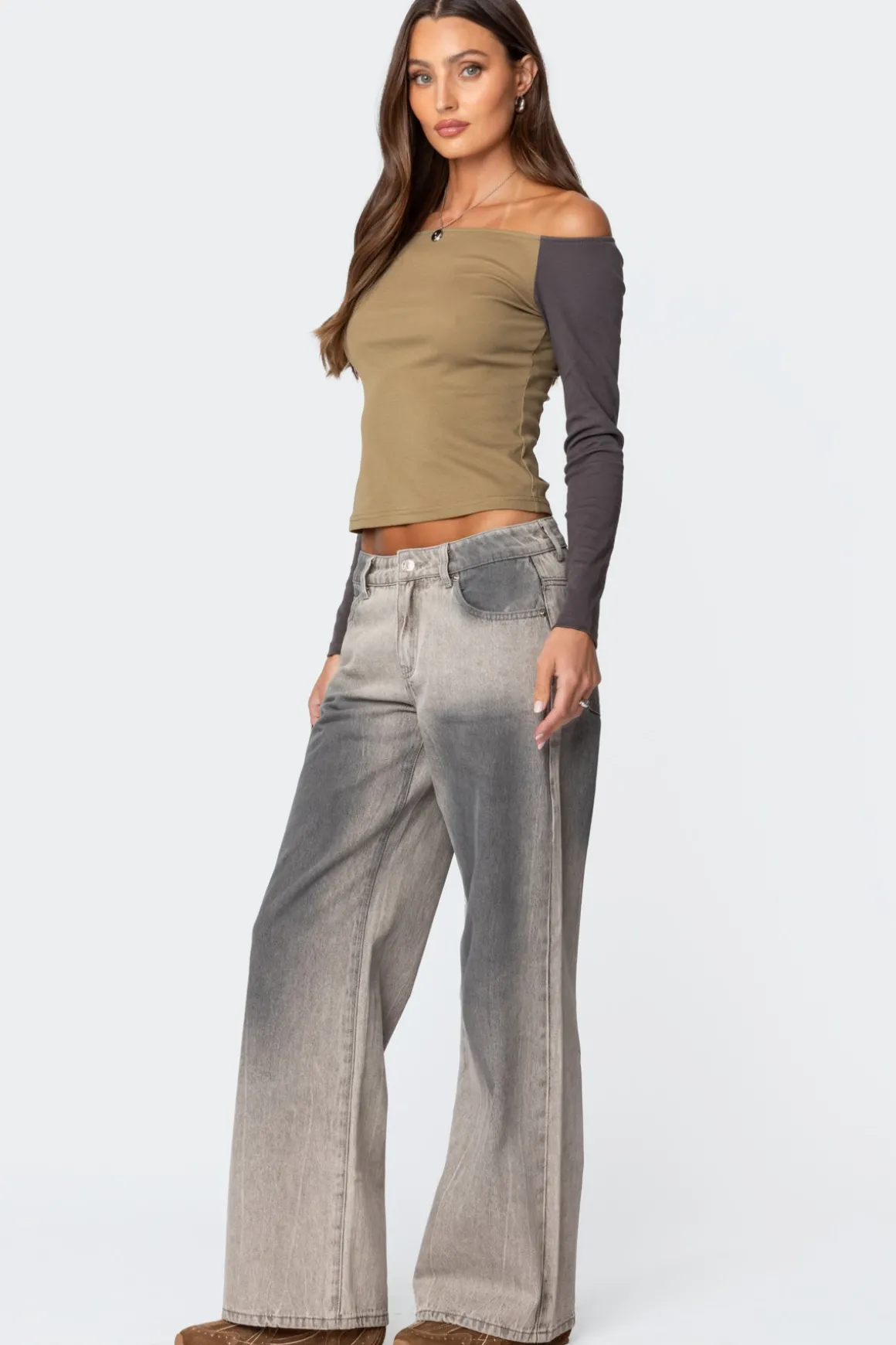 Joe Loose Fit Low Rise Washed Jeans