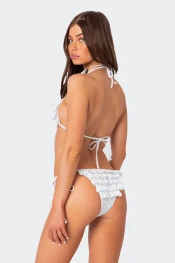 Joelle Ruffled Triangle Bikini Top
