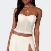 Jojo Strapless Sheer Mesh Corset