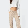 Jona Stripey Slit Pants