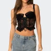 Josslyn Sheer Lace Corset