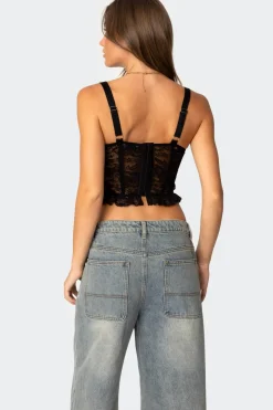 Josslyn Sheer Lace Corset
