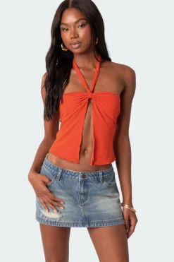 Julia Split Front Top