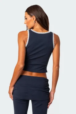 Kadence Lace Trim Tank Top