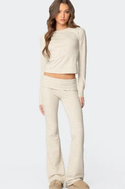 Kaeli Stripey Flared Leggings