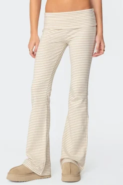 Kaeli Stripey Flared Leggings