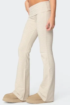 Kaeli Stripey Flared Leggings