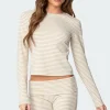 Kaeli Stripey Long Sleeve T Shirt