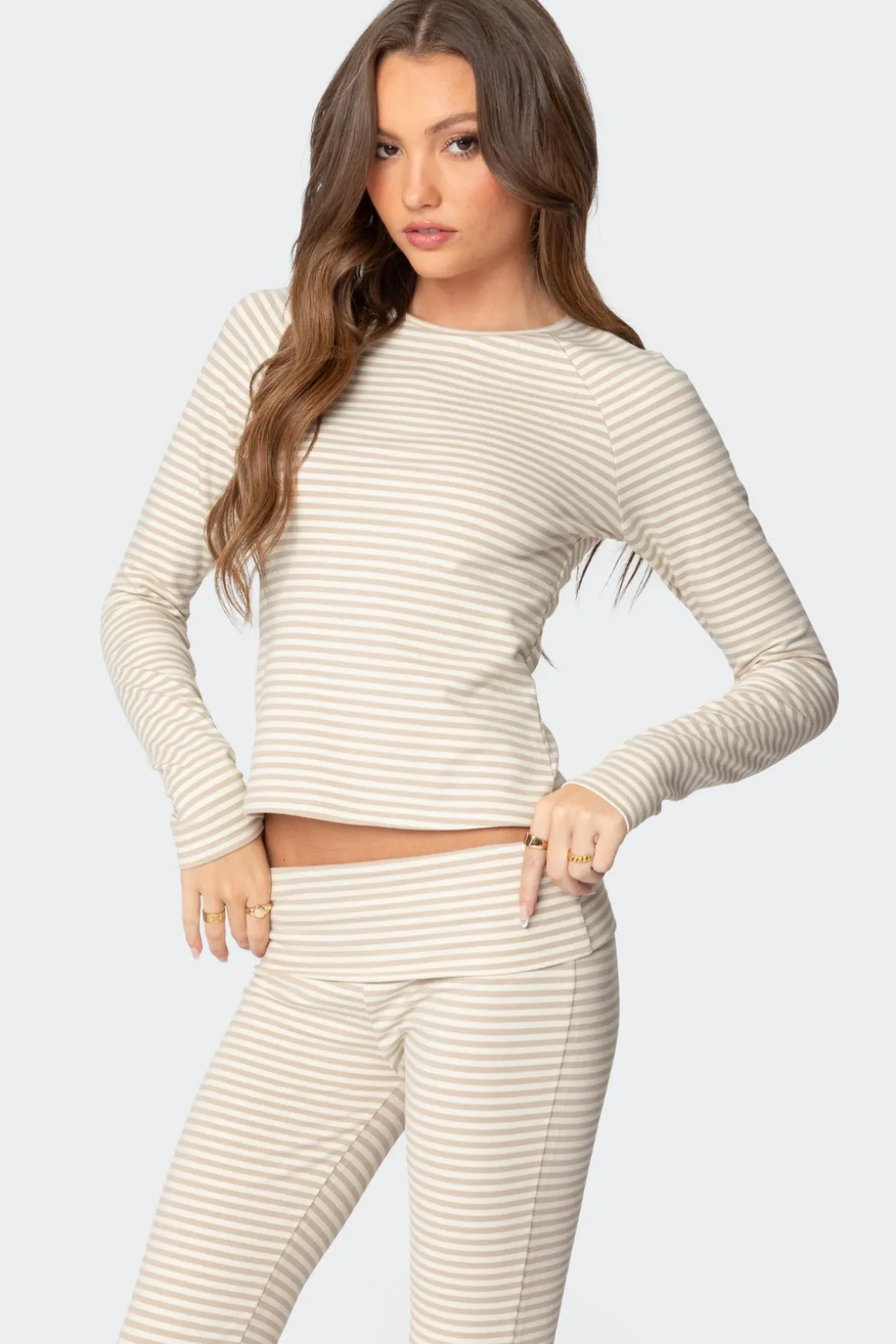 Kaeli Stripey Long Sleeve T Shirt