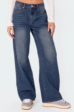 Karie Relaxed Mid Rise Jeans