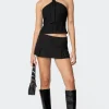 Karine Pinstripe Pleated Mini Skort