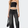 Karlie Lace Trim Jeans