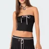 Karmen Gathered Lace Up Corset