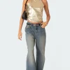 Karter Metallic Halter Top