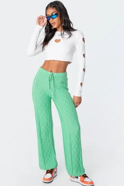 Kasey Cable Knit Pants