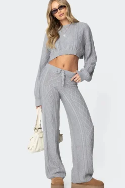 Kasey Cable Knit Pants