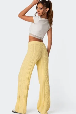 Kasey Cable Knit Pants