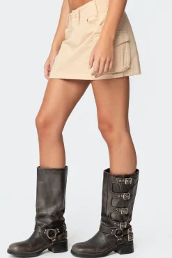 Katya Low-Rise Cargo Skirt