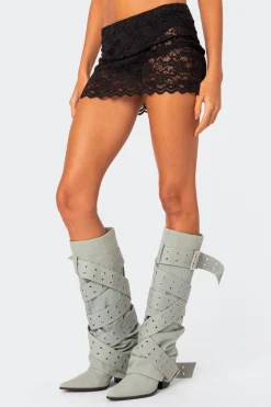 Kaylie Sheer Lace Mini Skirt