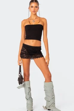 Kaylie Sheer Lace Mini Skirt