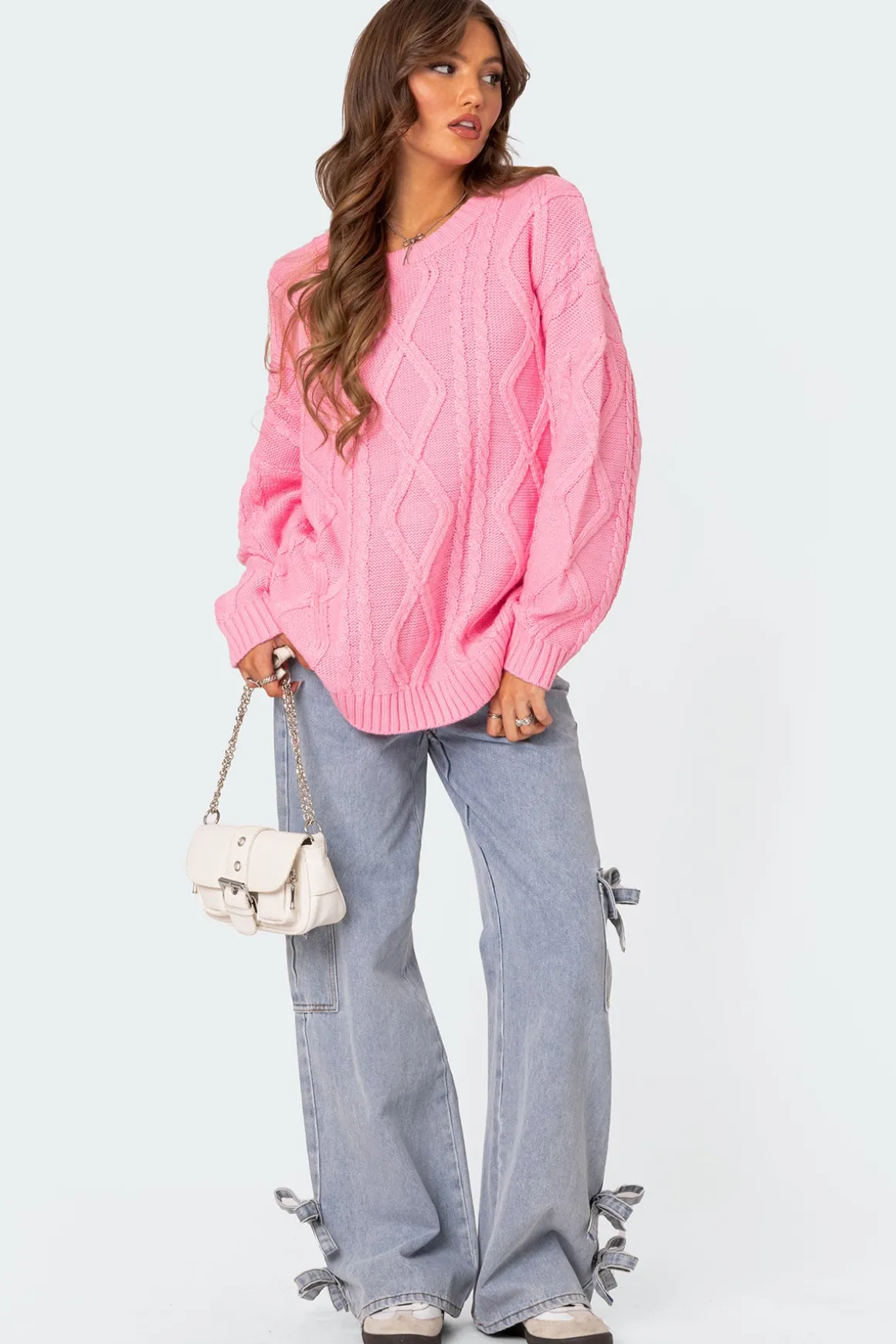 Kennedy Oversized Cable Knit Sweater