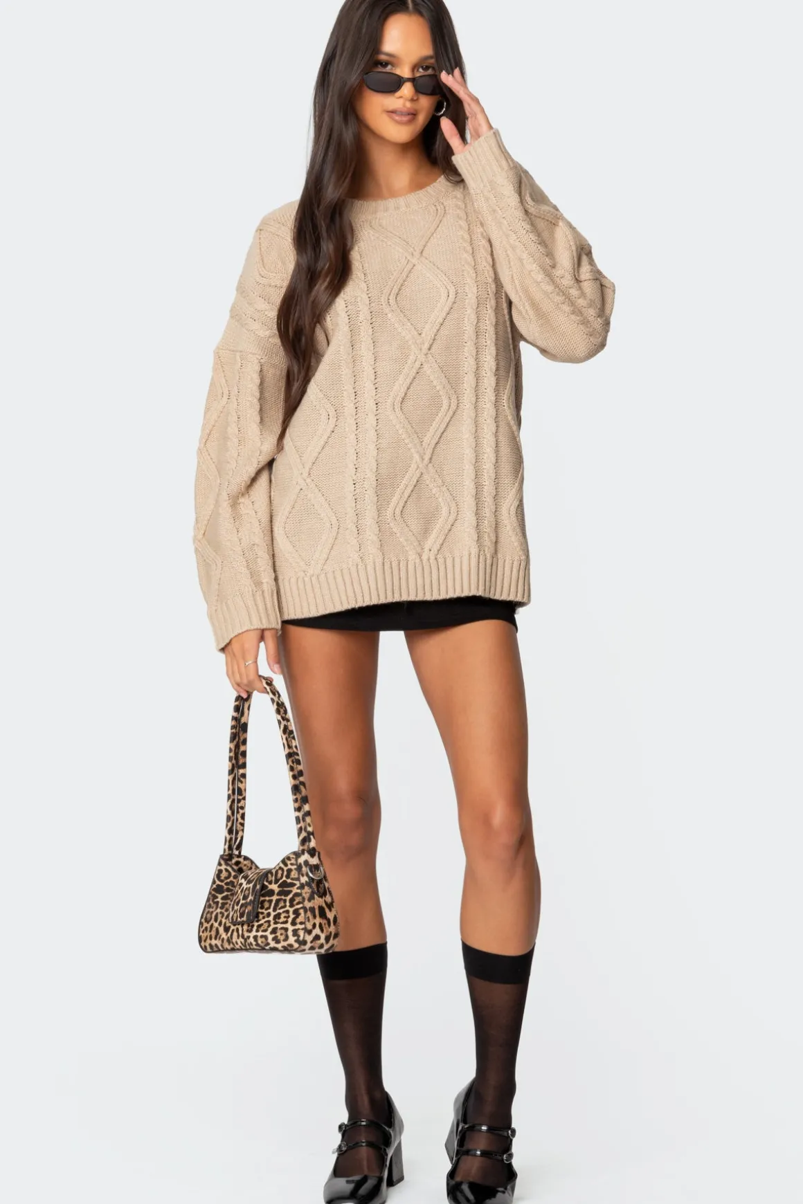 Kennedy Oversized Cable Knit Sweater