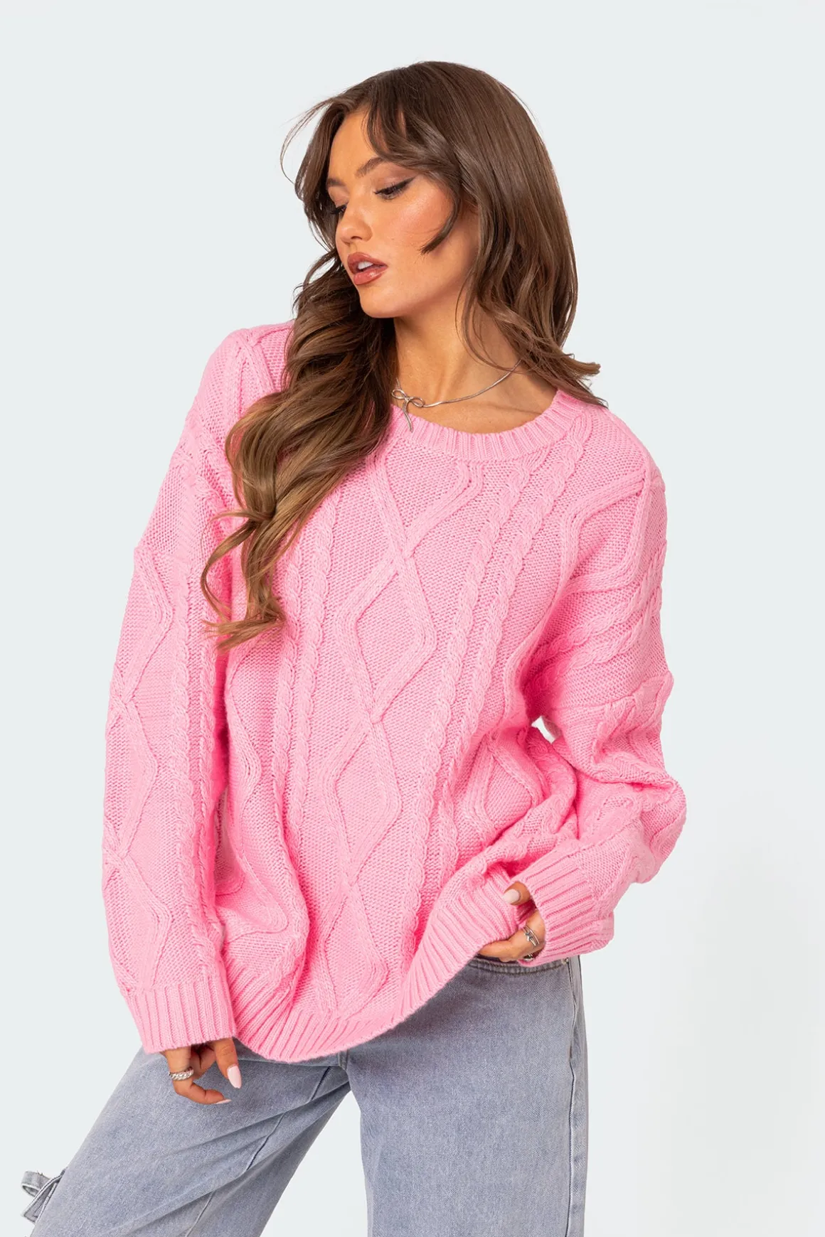 Kennedy Oversized Cable Knit Sweater