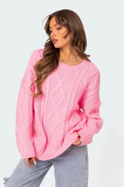 Kennedy Oversized Cable Knit Sweater