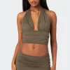 Kenya Gathered Halter Top