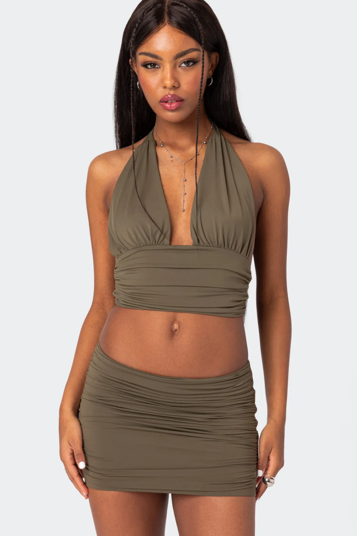Kenya Gathered Halter Top