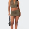 Kenya Gathered Mini Skirt