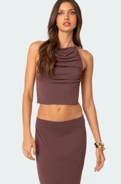 Kenzie Draped Open Back Top