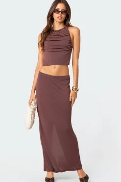 Kenzie Draped Open Back Top