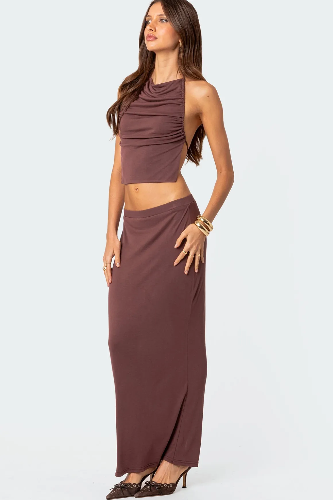 Kenzie Draped Open Back Top