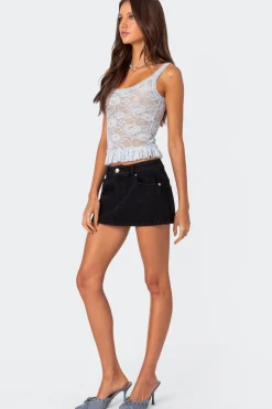 Kerry Sheer Lace Tank Top