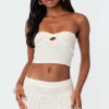 Kiera Twist Front Knit Tube Top