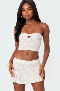 Kiera Twist Front Knit Tube Top