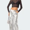 Kim Metallic Faux Leather Pants