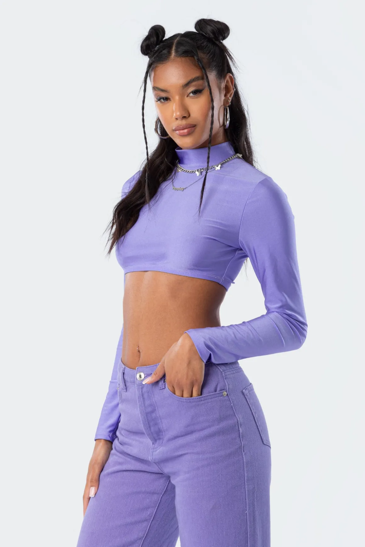Kimmy Shiny Crop Top