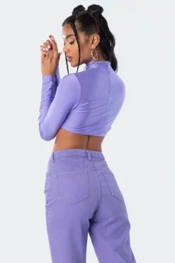Kimmy Shiny Crop Top
