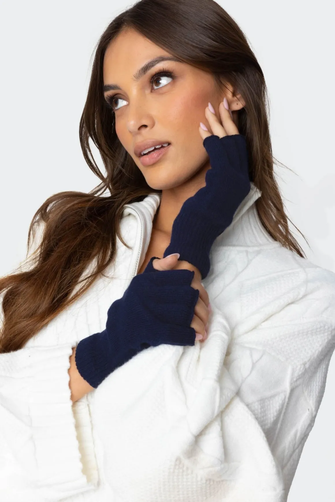 Knitted Fingerless Gloves