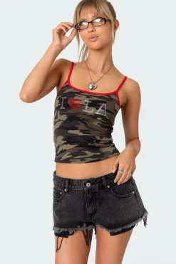 La Lover Rhinestone Tank Top