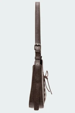 Lace Up Faux Leather Bag