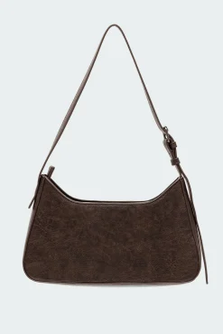 Lace Up Faux Leather Bag