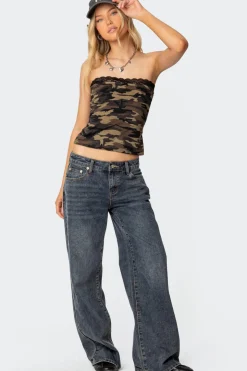 Lacey Camo Tube Top