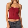 Lacey Knit Tube Top