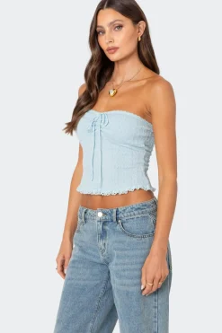 Lacey Knit Tube Top