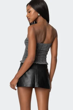 Lacey Knit Tube Top