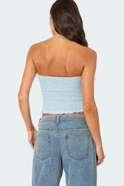 Lacey Knit Tube Top